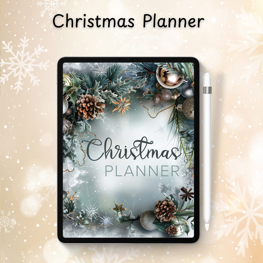 🎄Christmas Planner – Blue Edition (Digital Download)